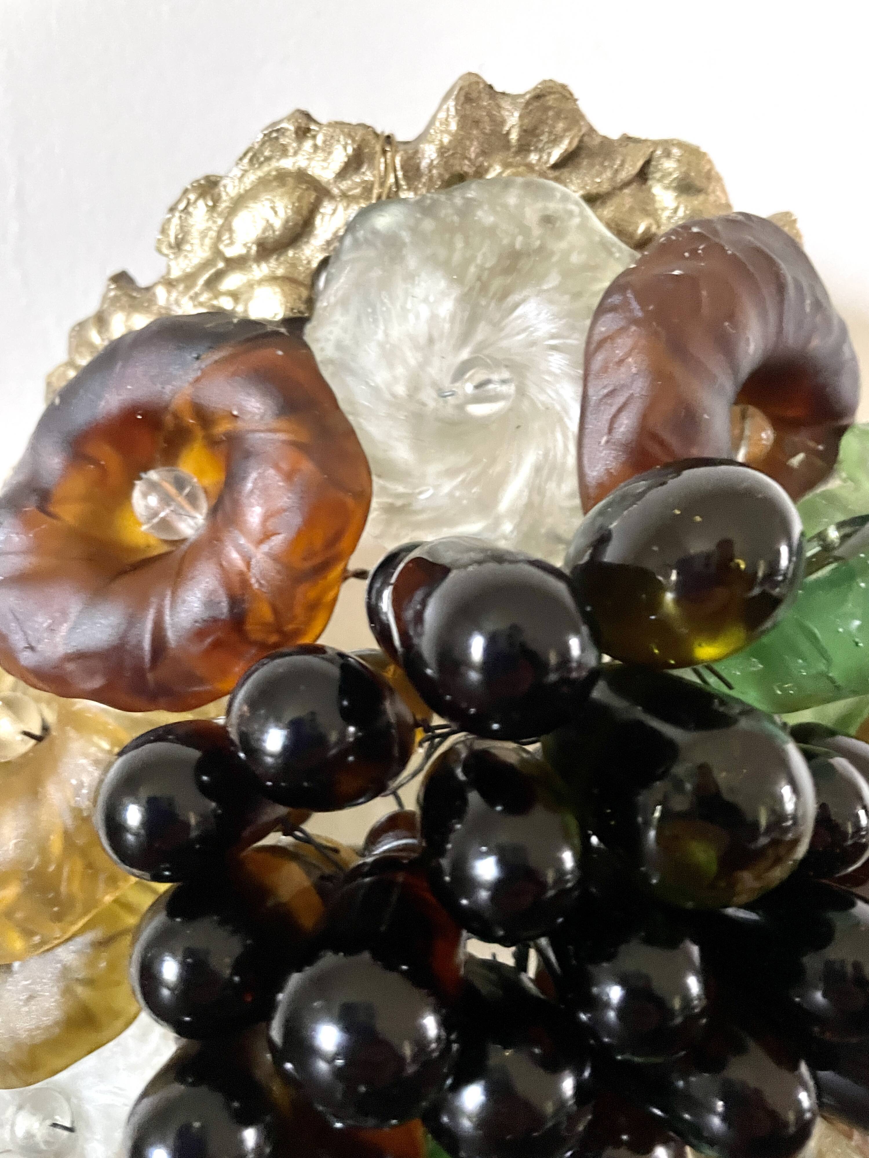 Art Nouveau wall light, Murano glass 1900