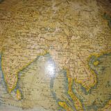 Terrestrial Globe in Lithographed Paper and Cast Iron, J.Lebègue & Cie – Late 19th Century