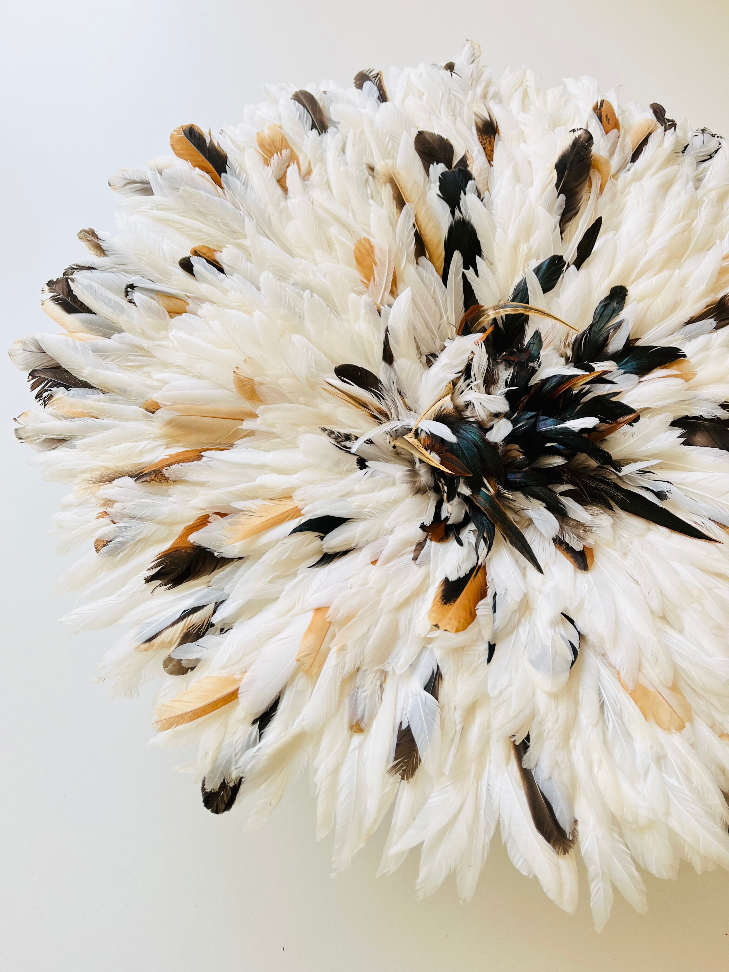 Juju Hat blanc moucheté 65 cm