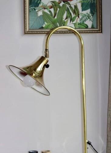 1960's Statement Lamp in Swedish Brass by Börje Claes for Norlett Elite Sweden