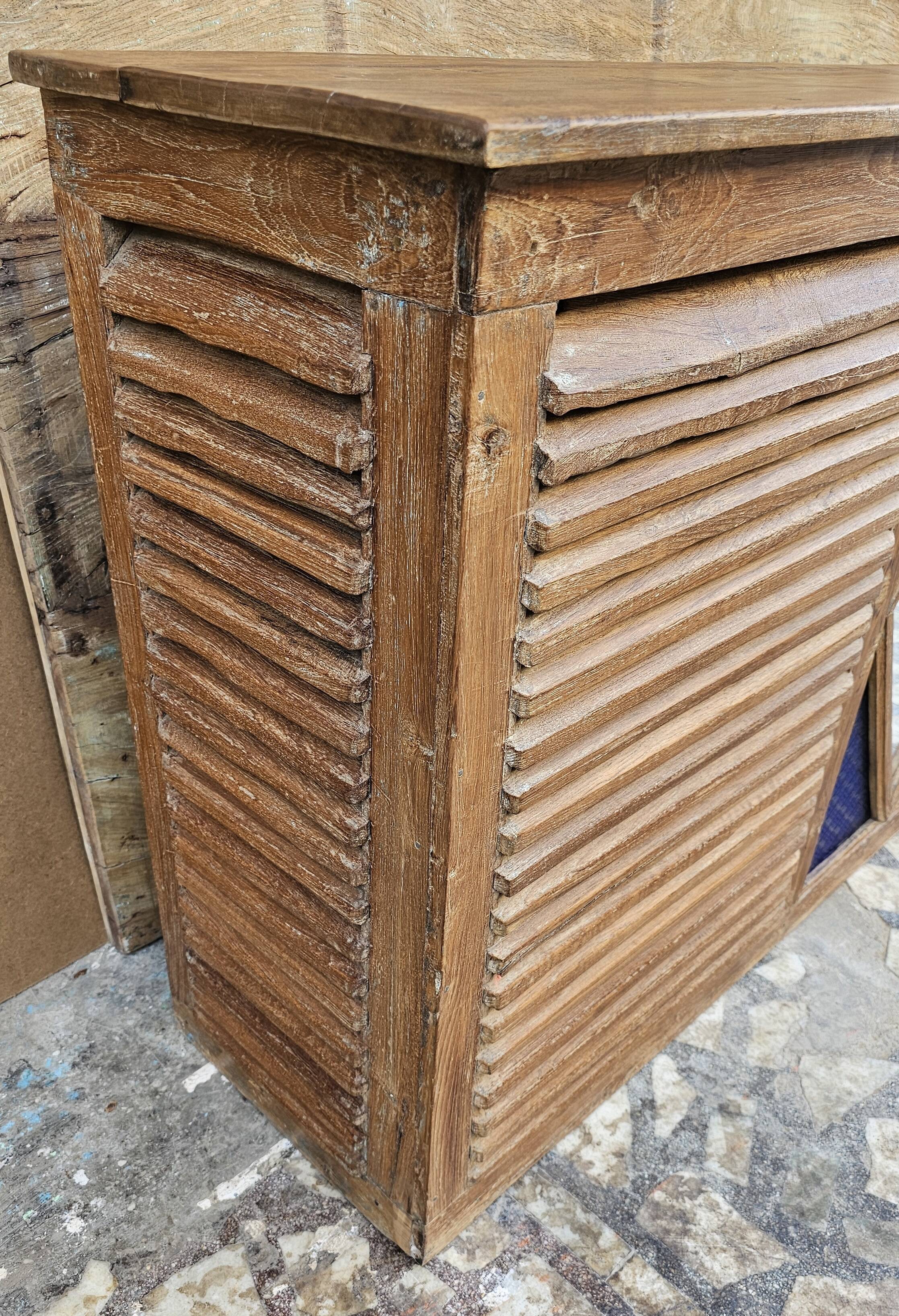 Old teak shop counter from Burma.