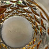 6 amber Pernod glasses