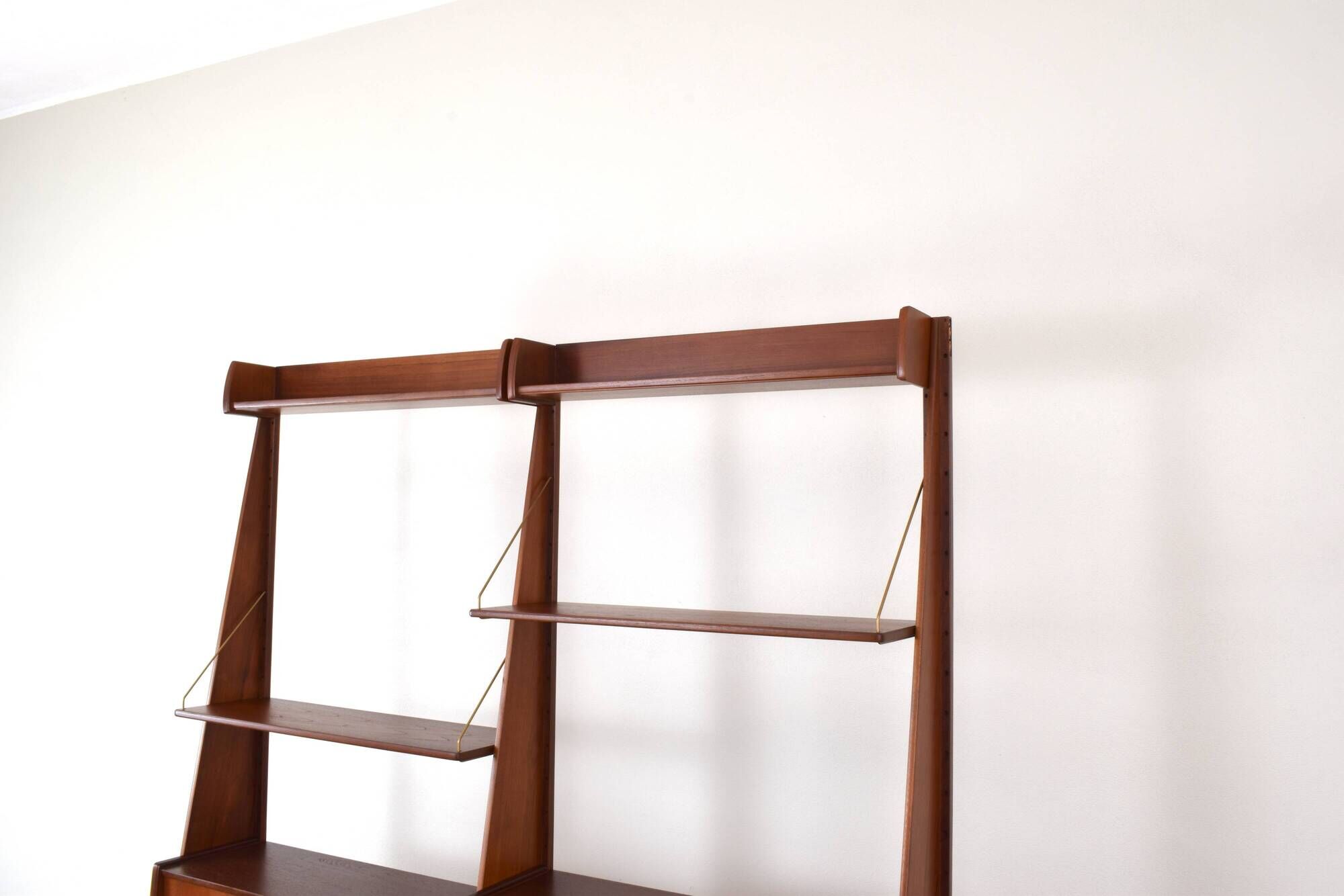 Mid-Century Teak Wall Unit „Panto” from Einar Raknes & Sønner Møbelfabrikk A/S, 1970s, Set of 2.