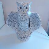 Vintage 80's owl ceramic lamp