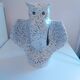 Vintage 80's owl ceramic lamp