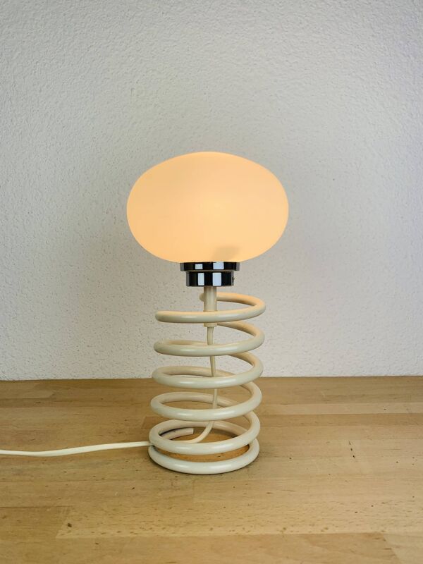 Lampe ressort space age années 70