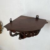 Old corner shelf in openwork wood mp