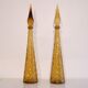 Pair of vintage Italian decanters "empoli"