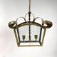Mid-Century Italian Brass Ceiling Lamp in the style of Fontana Arte, 1950s