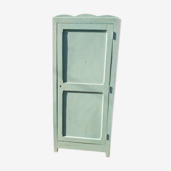 Armoire parisienne patine ancienne menthe