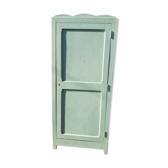 Armoire parisienne patine ancienne menthe