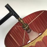 Tripod floor lamp with a ball joint and shelf - vintage 1950s