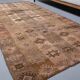 Vintage Turkish Hand-Knotted Wool Cotton Brown Runner 94x203