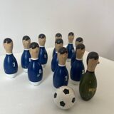 Wooden football bowling game