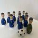 Wooden football bowling game