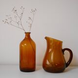 Set of 2 orange vases