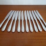 12 couteaux inox comargent monocoque style Louis XV