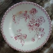 20 mismatched antique flat plates in ironstone