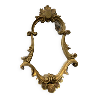 Miroir baroque doré 41 x 28 cm