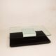 Cidue Mid Century Italian Black Lacquer, Mirror and Glass Coffee Table 1970