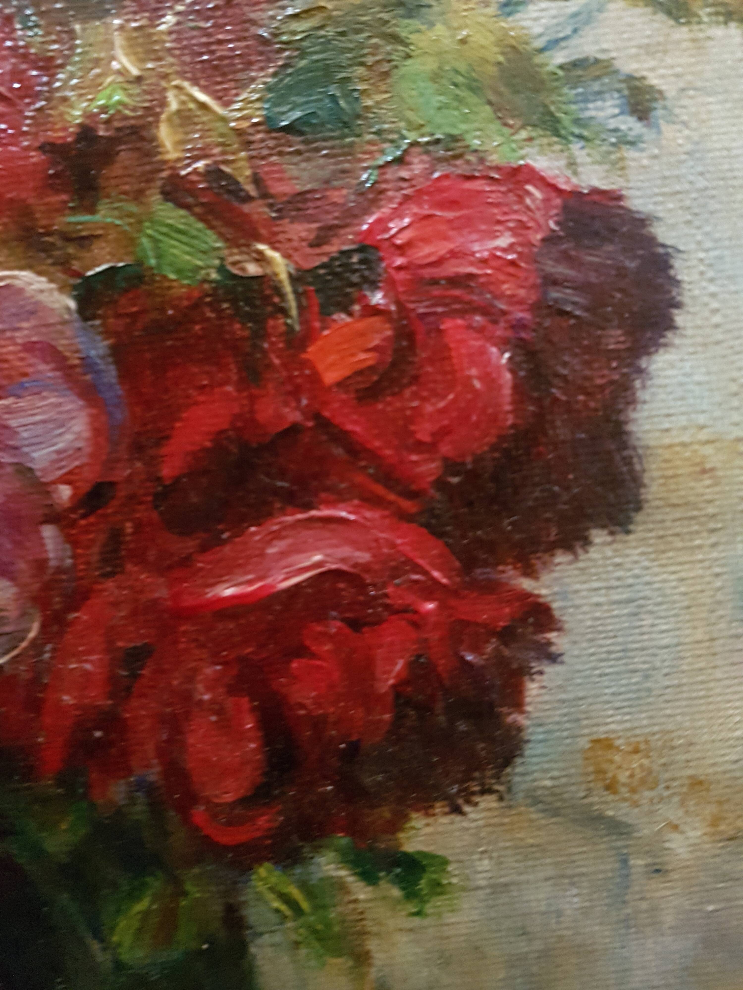 Painting Still Life with Roses