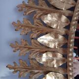 Vintage golden sun mirror