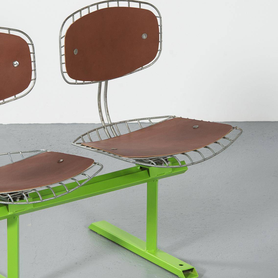 Michel Cadestin : Banc Beaubourg à 4 assises 1974
