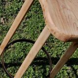 HIGH WOODEN STOOL