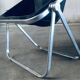 Plona Leather Side Chair by Giancarlo Piretti for Castelli, 1970s