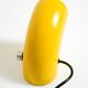 Very rare original Space Age 60s yellow table lamp made of iron by Temde