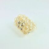 Paire d'appliques murales en verre bullé style Mid-Century - H. Tynell pour Limburg, années 1960