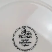 Set of 5 Churchill Briar Rose dinner plates – Vintage English earthenware