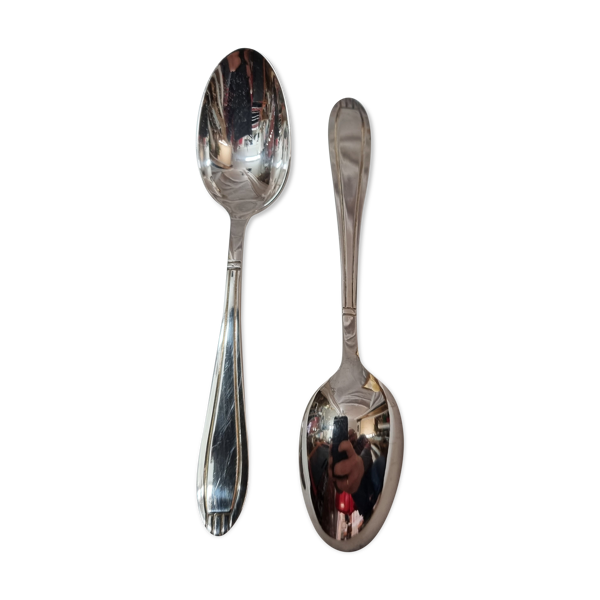12 cuillères à café argent art déco