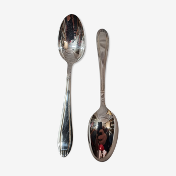 12 teaspoons silver art deco