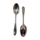 12 teaspoons silver art deco