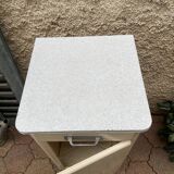 Furniture stored bottle in enamelled sheet metal