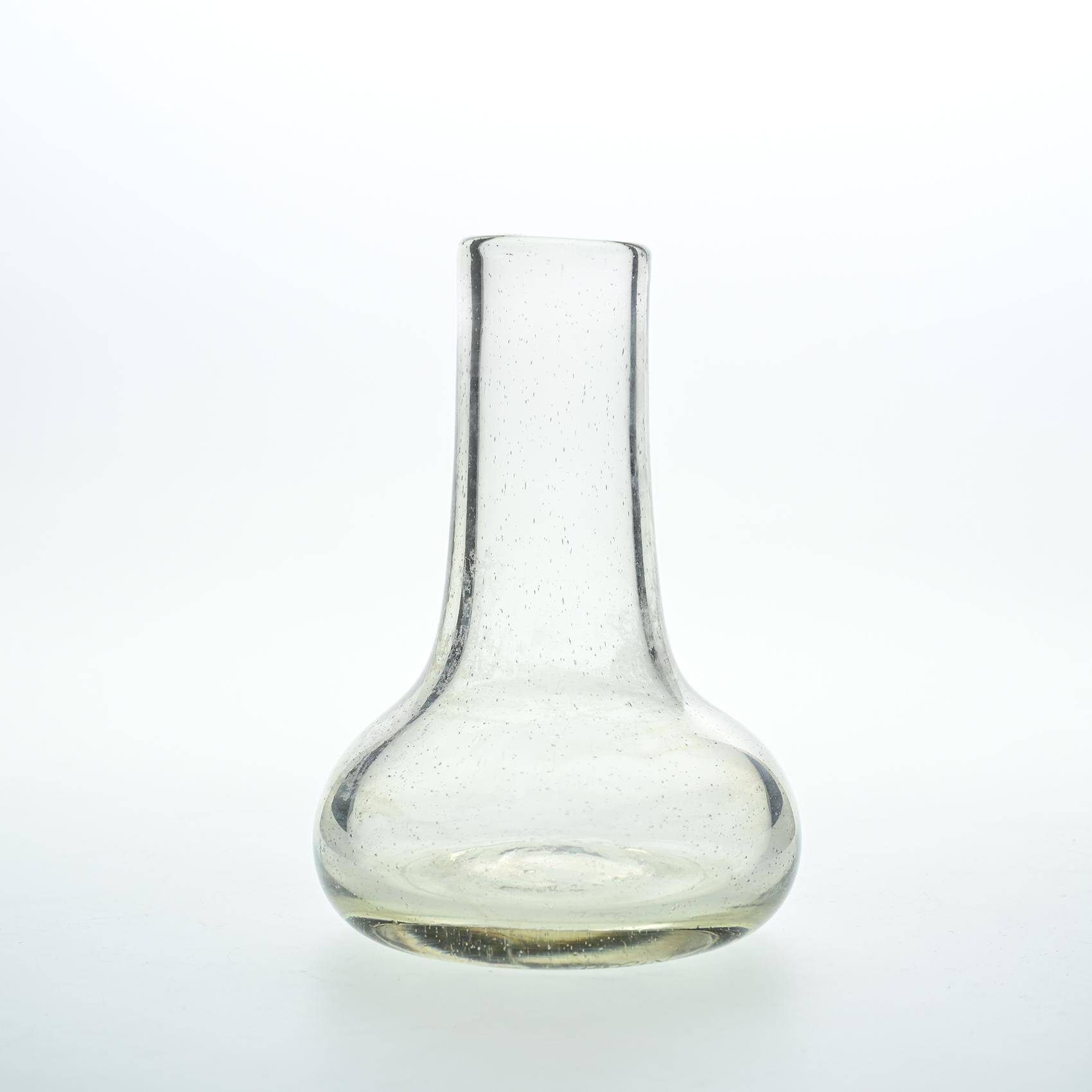 Blown glass soliflore vase by Claude Morin, Dieulefit circa 1975