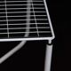 Postmodern white jarpen table by niels gammelgaard for ikea, 1983
