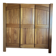 Brutalist wardrobe made of solid elm from Maison Regain, vintage 1970.