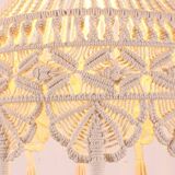 Macrame Pendant Light,Bohemian Hanging Lamp, Wicker Lamp,Light Fixture