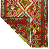 Anatolian handmade kilim rug 280 cm x 150 cm