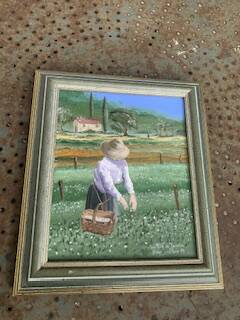 Tableau the jasmine harvest signed Didier Joculano 1993
