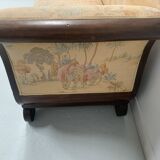 Empire style bench in mahogany and veneer, 19th century