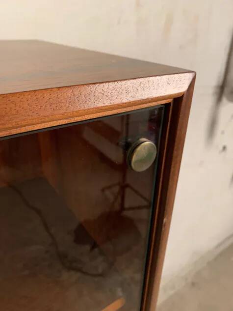 Rosewood display cabinet by Idee Mobel, Pesch, Germany, 1960s