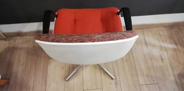Fauteuil de bureau Steelcase-Strafor de 1975 design de Randall Buck