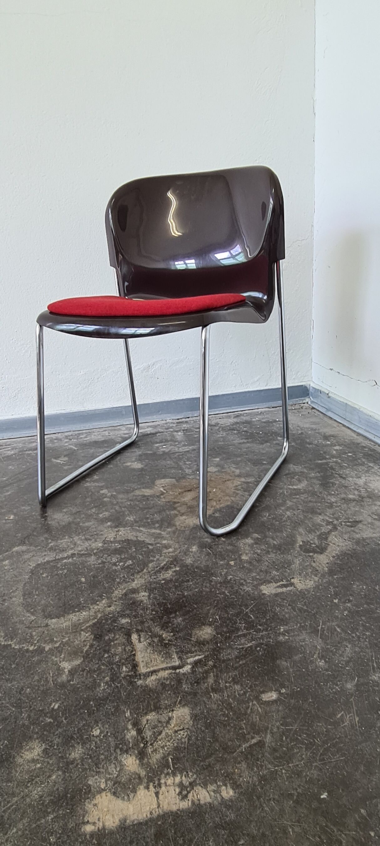 Vintage stacking chair by Gerd Lange for Drabert West Germany model SM 400K