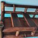 Bamboo shelf in Asian style