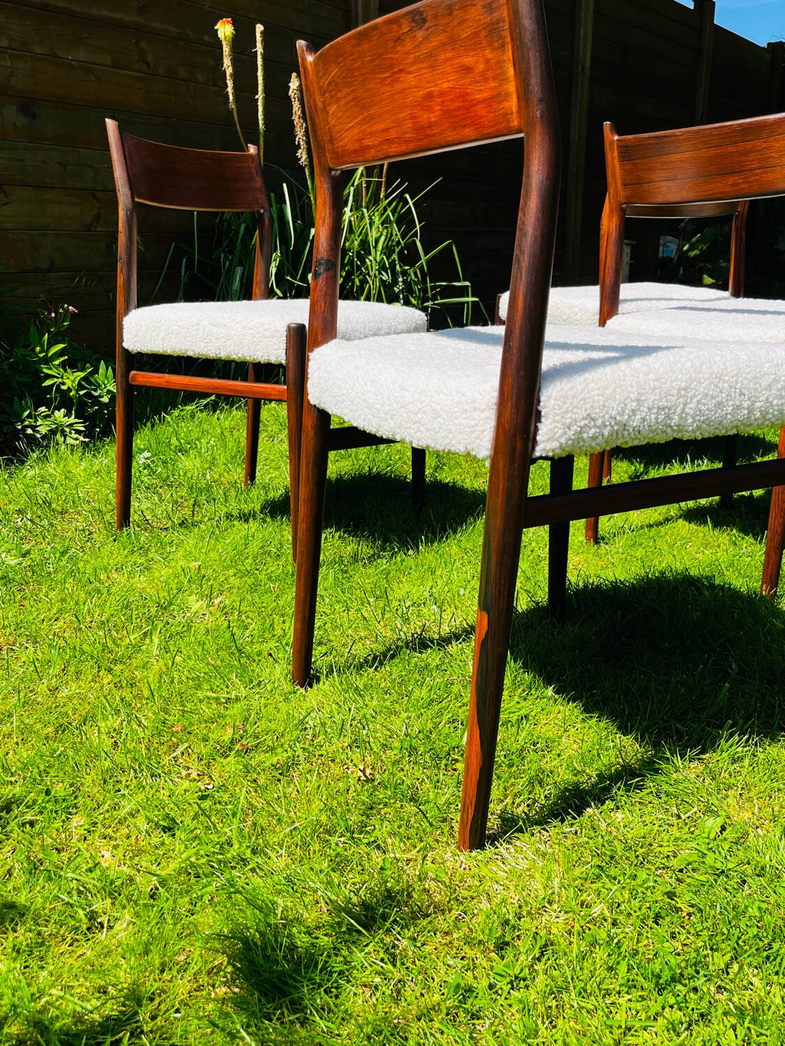 5 Danish chairs by Arne Vodder model 418 teak