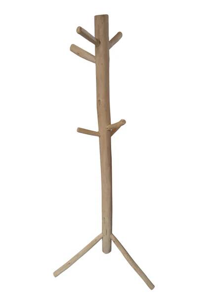 Superb handcrafted Scandinavian style coat rack in 100% natural lemon wood (2 sizes to choose from)