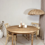 Large restored solid chestnut table